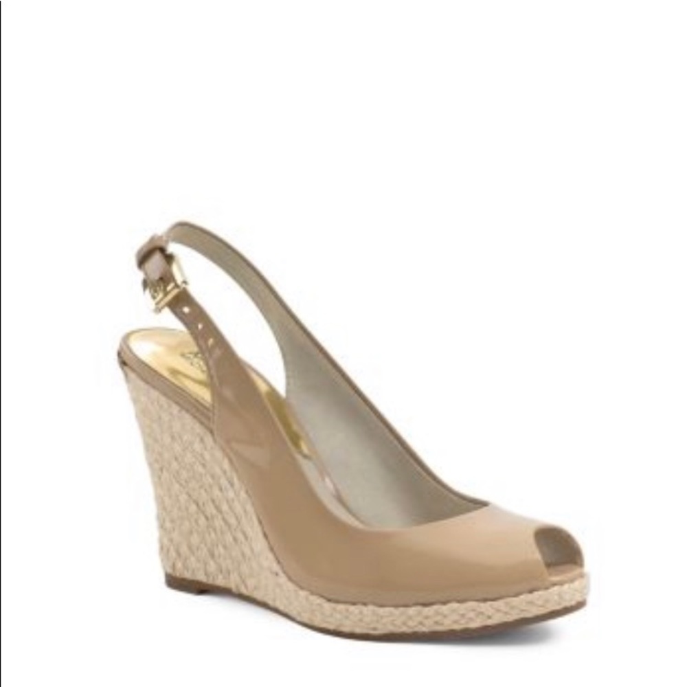 Michael Kors Nude Espadrille Wedges